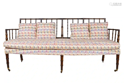 FAUX BAMBOO SETTEE