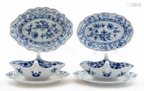 4 PIECES, MEISSEN 