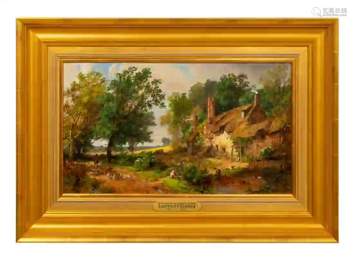 JASPER F CROPSEY, HUDSON RIVER SCHOOL PAINTER