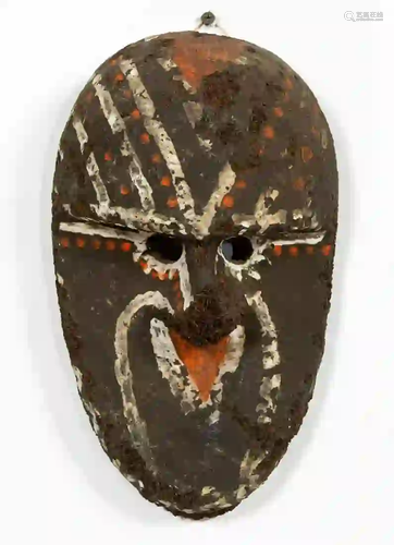 PAPUA NEW GUINEA COLORFUL MUD & FIBER MASK