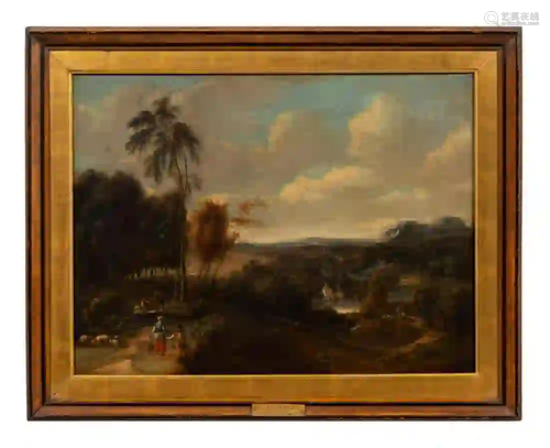 RICHARD WILSON, ENGLISH LANDSCAPE, OIL ON CANVAS