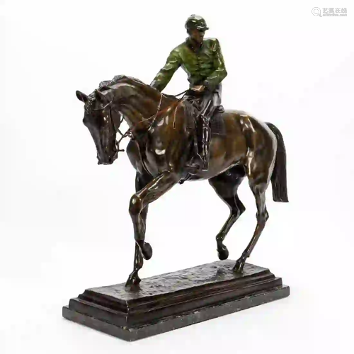 ISIDORE BONHEUR, EQUESTRIAN BRONZE, SIGNED