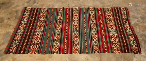 HAND WOVEN SHIRAZ KILIM CARPET