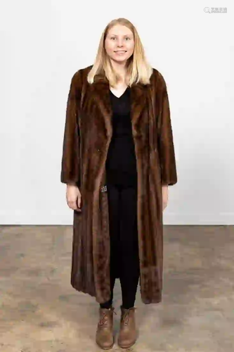 MARC JACOBS LIGHT BROWN FULL LENGTH MINK COAT