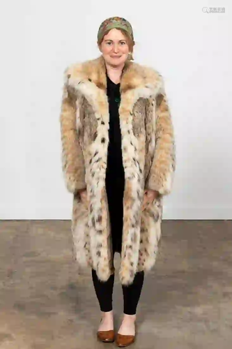 VINTAGE HENRI BENDEL LADIES LYNX FUR COAT