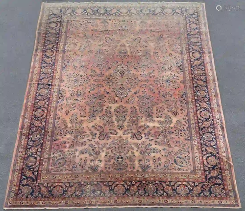 HAND WOVEN ROOM SIZE KASHAN RUG