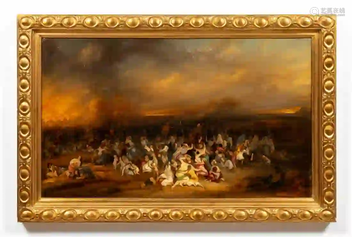 19TH C, NOEL FINART, FRENCH, OIL ON CANVAS, FRAMED