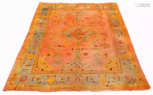 HAND WOVEN OUSHAK ROOM SIZE CARPET