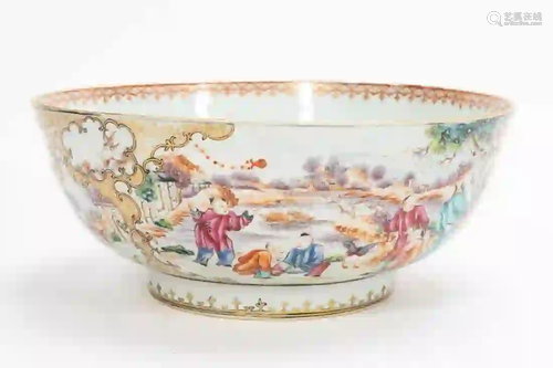 MANDARIN PALETTE CHINESE EXPORT PUNCH BOWL