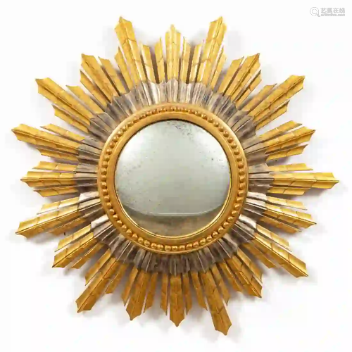 CONTINENTAL STARBURST GILTWOOD MIRROR