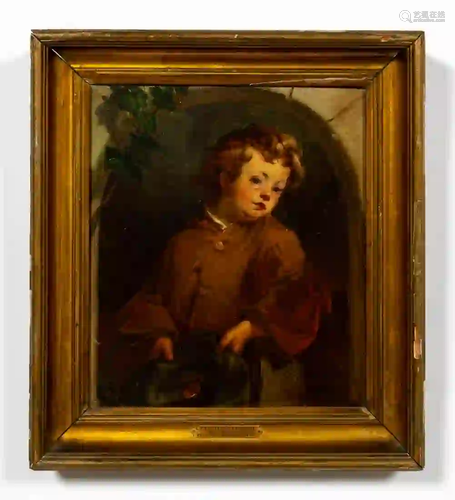 CHRISTIAN SCHUSSELE, PORTRAIT OF BOY, 1855