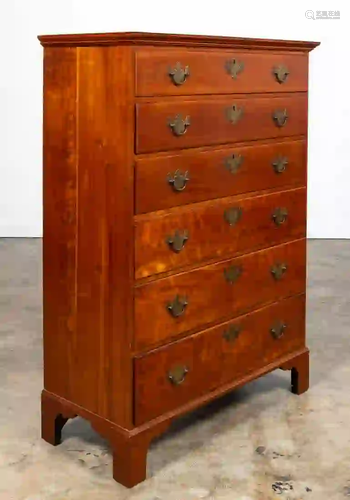 18TH C. AMERICAN CHIPPENDALE GENTLEMAN'S CHEST