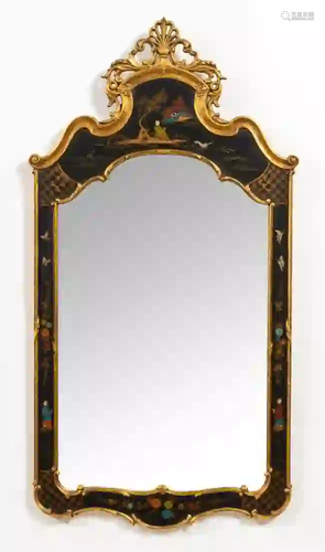 FRIEDMAN BROS, CHINOISERIE & GILTWOOD MIRROR