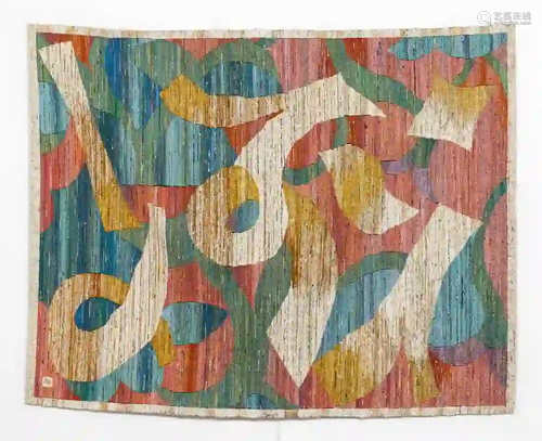 JON ERIC RIIS, ATLANTA ARTIST, ABSTRACT TAPESTRY