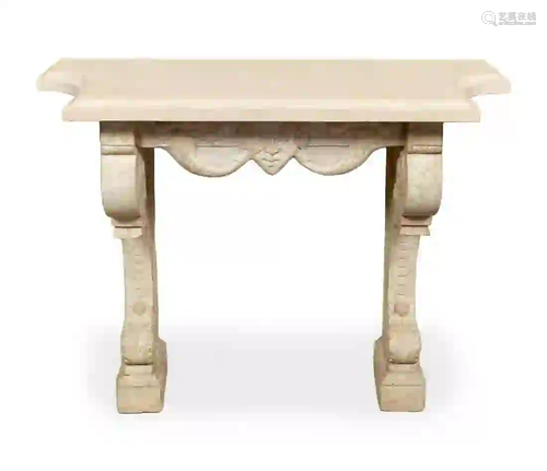 DENNIS & LEEN HADRIAN STONE WALL CONSOLE