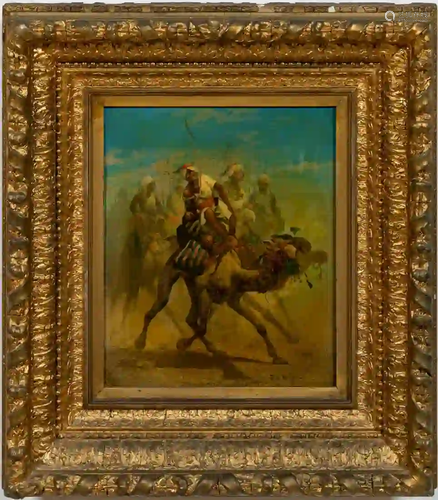 FRANKLIN BRISCOE, ORIENTALIST, GILTWOOD FRAME