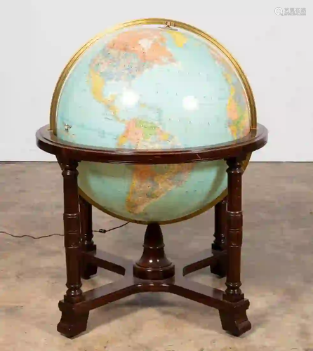 REPLOGLE 32” LIGHTED STANDING LIBRARY GLOBE