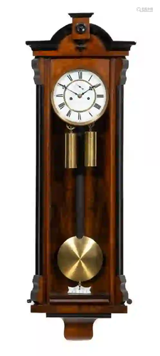 19TH C. AMERICAN PARTIAL EBONIZED REGULATOR CLOCK