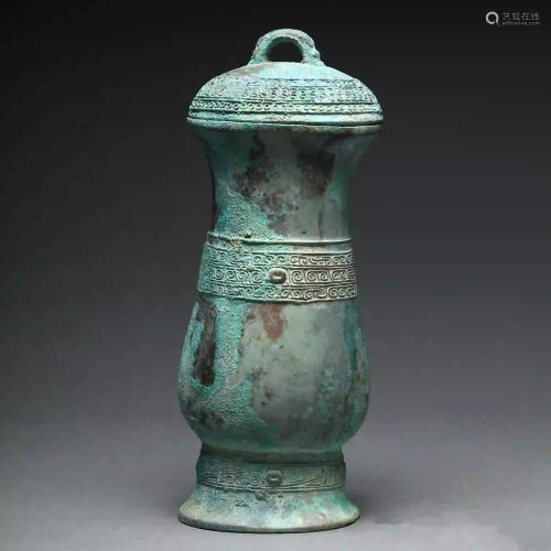 A Bronze Wine Vessel Shang Dynasty