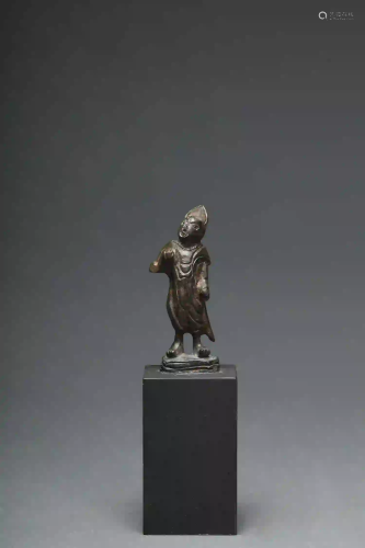 A Bronze Figure on Stand of Yuan Dynasty