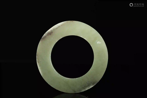A Carved Jade Ring Han Dynasty