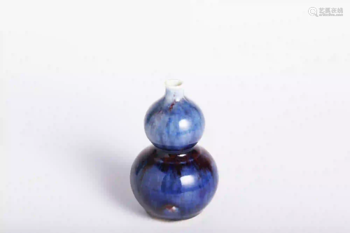 A Kiln Glaze Double Gourd Vase with Daoguang Mark