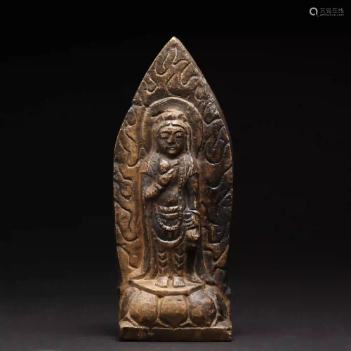 An 18th Century Pottery Figure of Guanyin