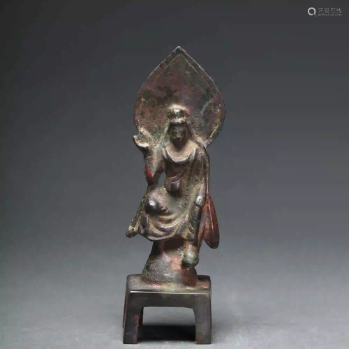 A Bronze Figure of Guanyin Liao Jin Dynasty