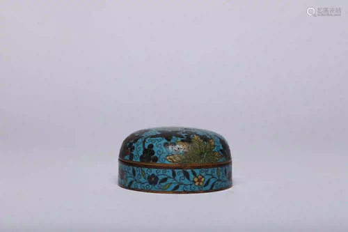 A Cloisonne Box Qing Dynasty