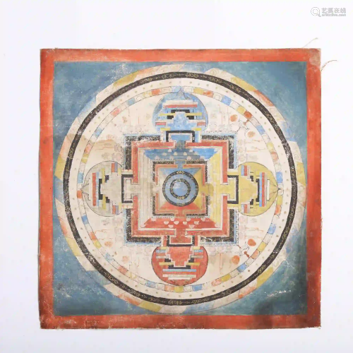 An 18th Century Mandala Tibetan Thangka