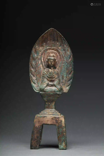 A Gilt Bronze Figure of Buddha Tang Dynasty