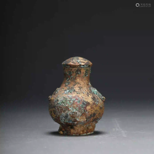 A Gilt Bronze Wine Vessel Han Dynasty