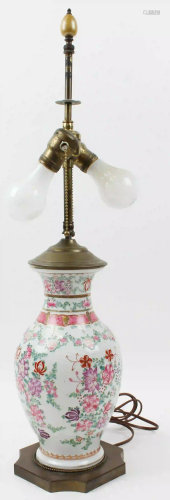 Japanese Porcelain Table Lamp