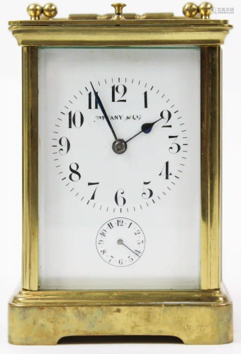 Tiffany & Co Brass Carriage Clock