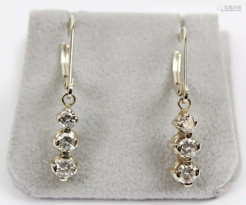 Pair of Diamond Earrings