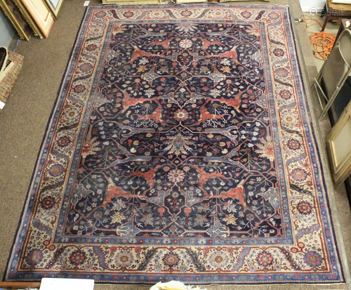 Early 20th c Persian Sarouk Room Size Carpet