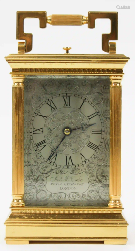 English James McCabe Fusee Carriage Clock