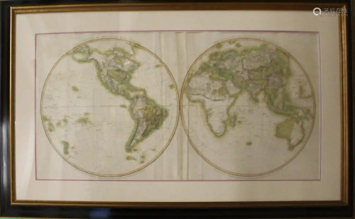 Richard Holmes Laurie 1823 World Map