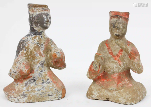 Two Chinese Tang Dynasty Figures