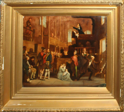 18th or Early 19th c English Court Scene