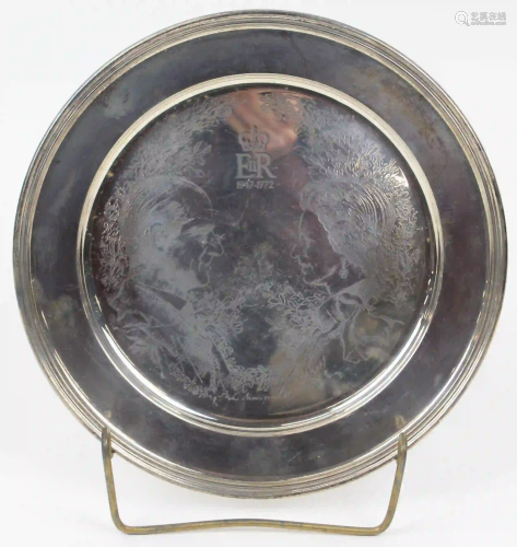 Comyns London Sterling Commemorative Plate