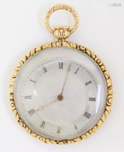 French 18K 1/4 Repeater Pocket Watch