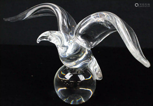 Steuben James Houston Eagle Crystal Figurine