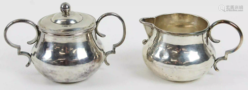 Hector Aguilar Taxco Sterling Sugar and Creamer