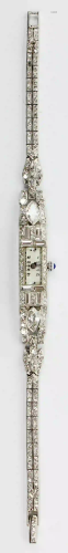 Art Deco Platinum & Diamond Wrist Watch