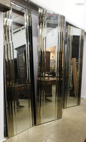 8 Section Mirror Beveled Room Divider
