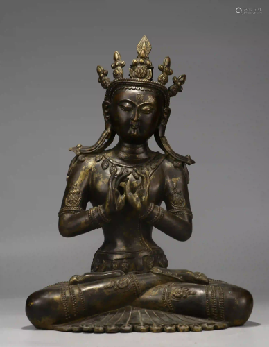 Bronze Gilt Aksobhya Ming Style