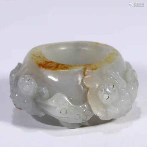 Antique Carved Jade Ring