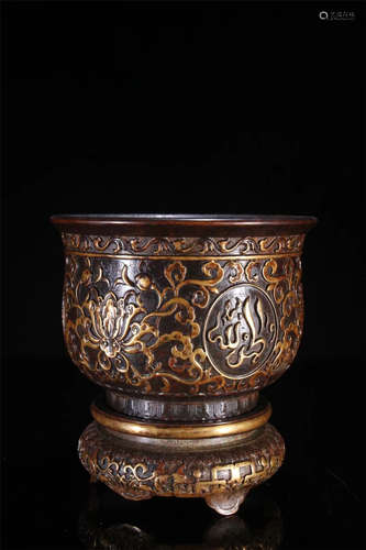 A Chinese Bronze Incense Burner