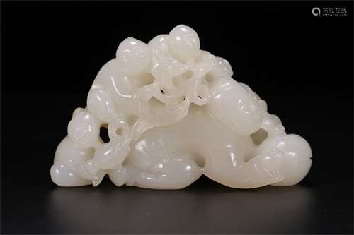 A Chinese Carved Jade Decoration